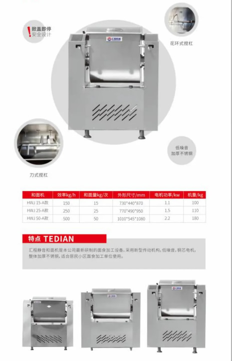 匯程靜單和面機(jī)